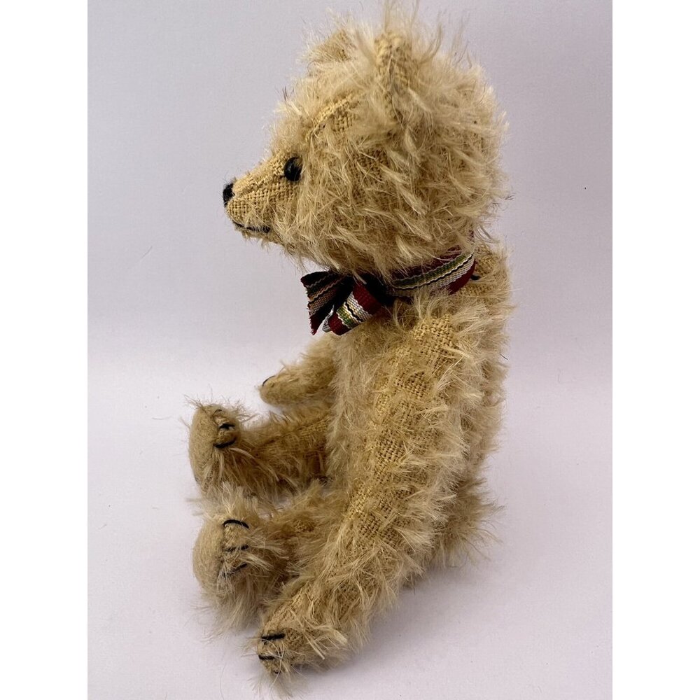 Vintage 2000 Mohair Jointed Humpback By Artist Lin Van Houten, 7 Inch - Picture 8 of 13